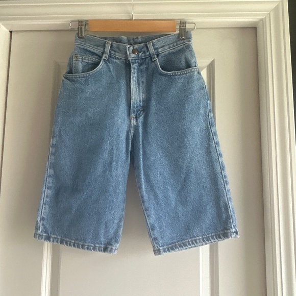 Vintage Lee denim shorts Jorts Girls 14 - Picture 1 of 7
